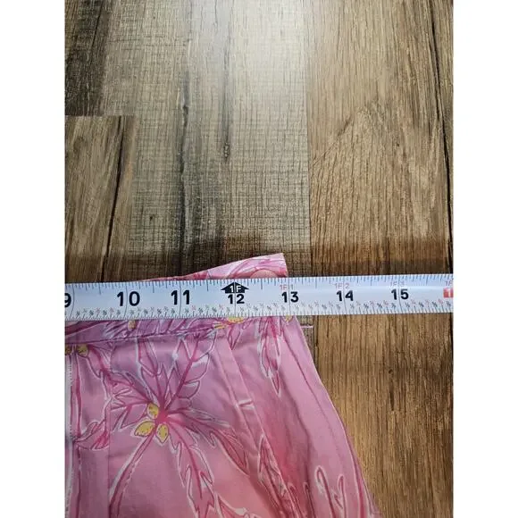 Lilly Pulitzer Vintage Pink Palm Tree Skirt Women's Size 6 Tropical Beach Resort - Picture 12 of 12